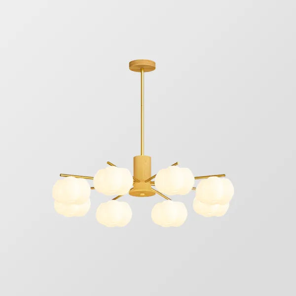Creatieve houten katoenen ballen woonkamer kroonluchter