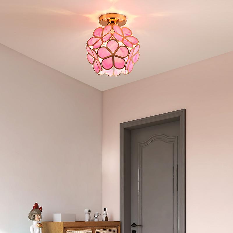 Design plafondverlichting met glazen hal in bloemenstijl