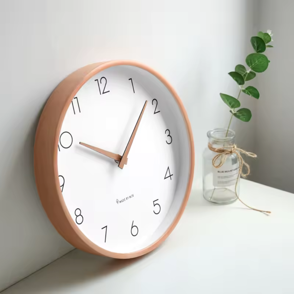 Modern Solid Wood Wall Clock Nordic Design