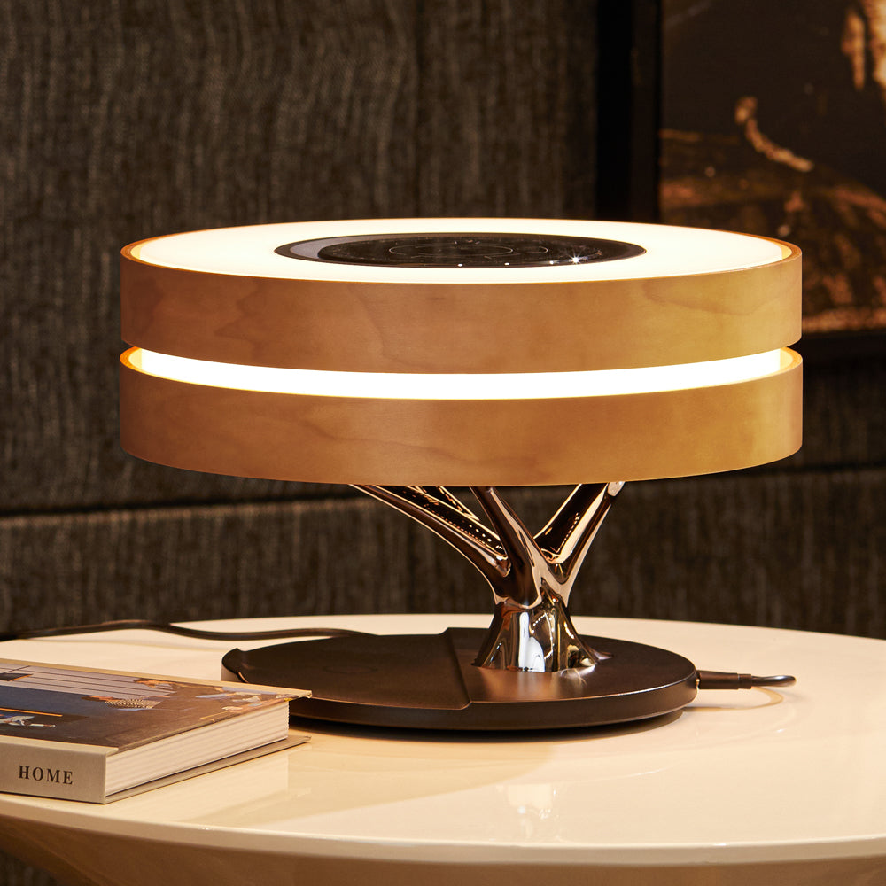 Veylix | Bureaulamp met luidspreker en draadloze oplader