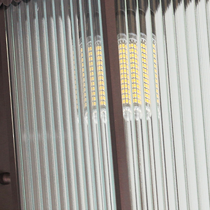 BRAVENO Wandlamp – Vintage Buitenlamp met Rechthoekig Ontwerp – Aluminium & Glas – E27 Fitting