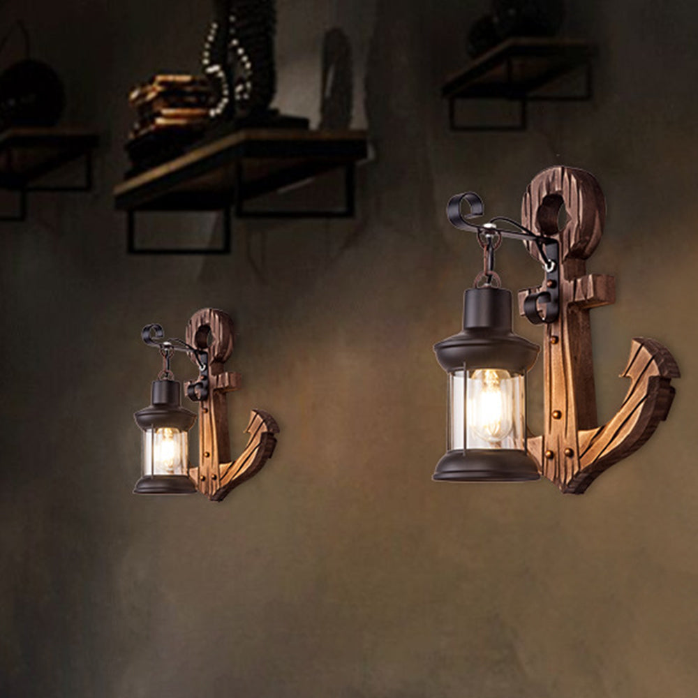 MarineGlow | Anker van hout LED lamp