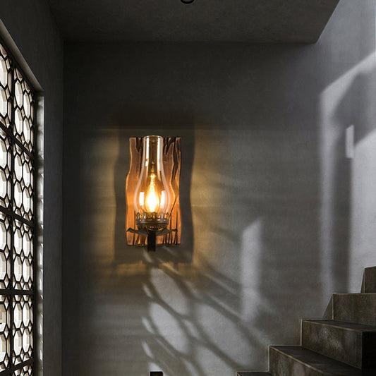 VintageHearth | Klassieke houten wandlamp