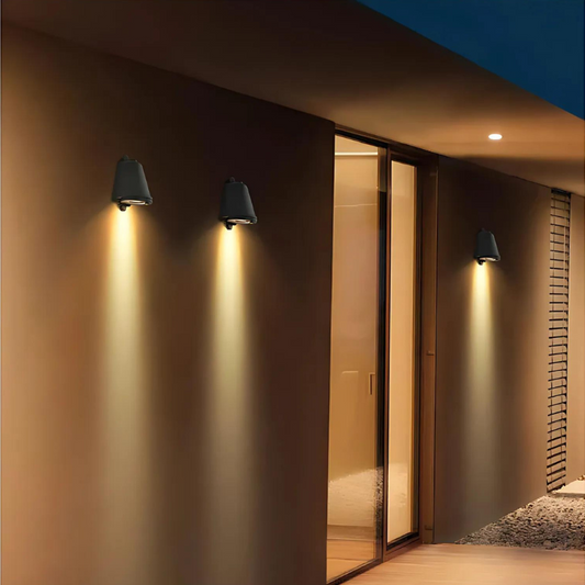 SolGlühen LED Buiten Wandlamp | Elegante Weerbestendige Aluminium Verlichting voor Tuin & Terras