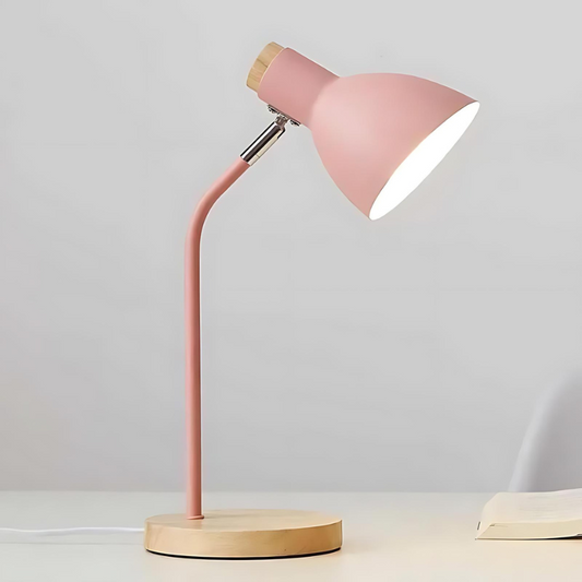 Elegante Houten Tafellamp | Rustieke LED Lamp met Natuurlijke Houtnerf en Aanpasbare Sfeer