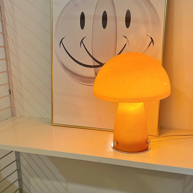 LampenTraum | Scandinavische LED tafellamp in oranje en wit