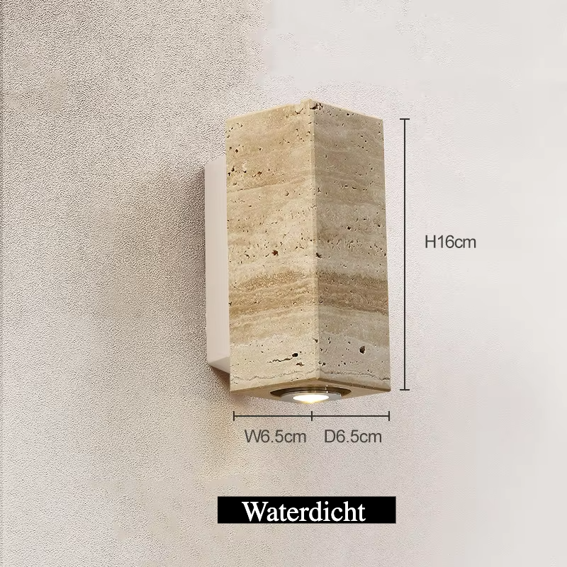 Modern Luxe Wandlamp in Natuursteen