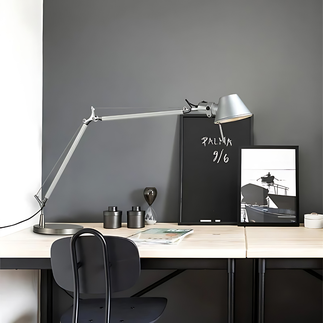 IndusFlex LED Werklamp | Verstelbare Industriële Tafellamp met Koel Wit Licht voor Bureau & Kantoor