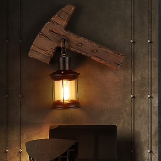 LumberjackGlow | Wandlamp met bijlontwerp