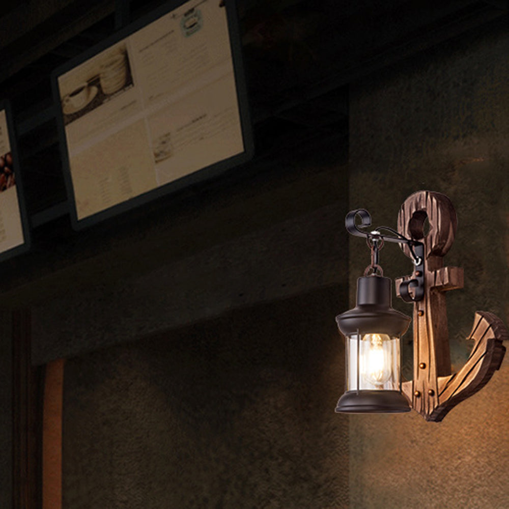 MarineGlow | Anker van hout LED lamp