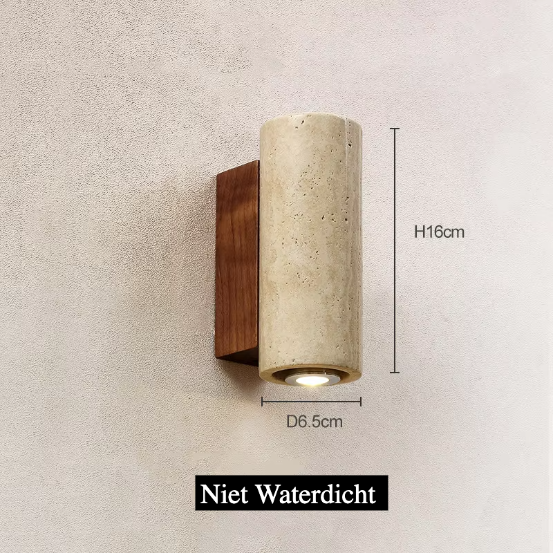 Modern Luxe Wandlamp in Natuursteen