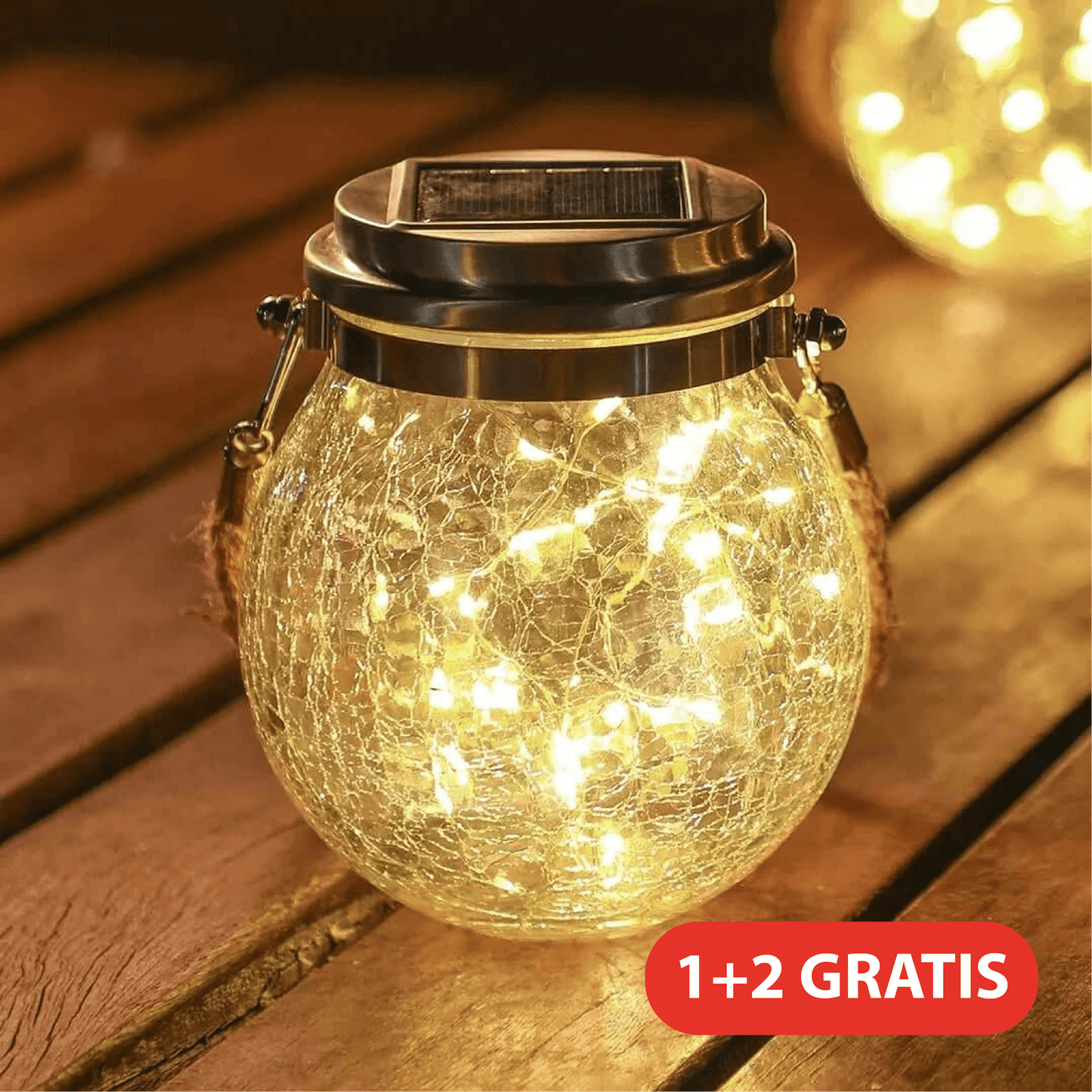 Glaslicht op zonne-energie