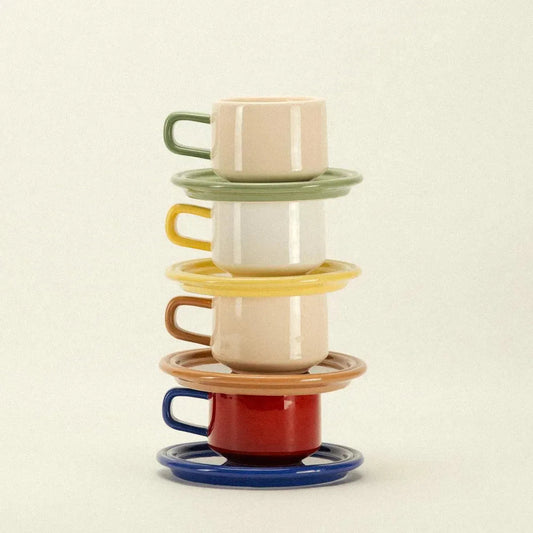 Theekop en schotel bundel (set van 4)