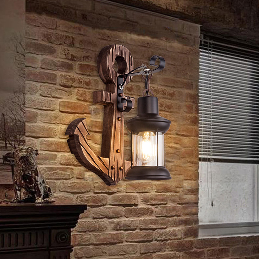 MarineGlow | Anker van hout LED lamp