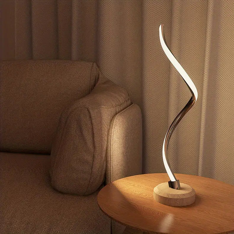 DimGlow | Luksuriøs & Moderne Træbord Lamp