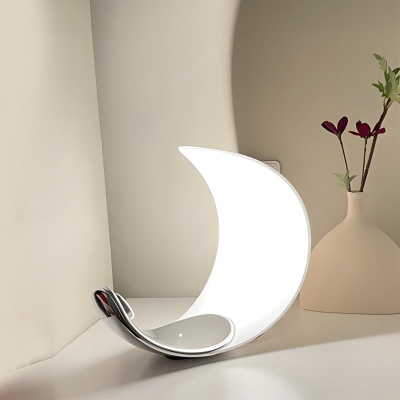 Moonlight elegance | Stijlvolle aluminium LED tafellamp met touchdimmer