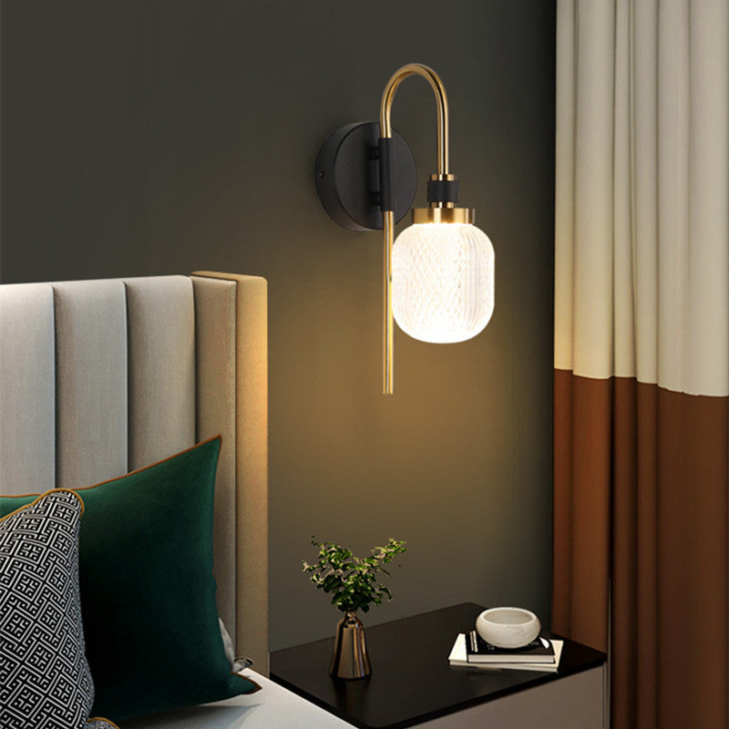 GoldShade | Stijlvolle wandlamp in zwart en goud