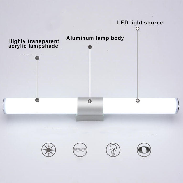 TubeGlows | Cilindrische LED-spiegellamp