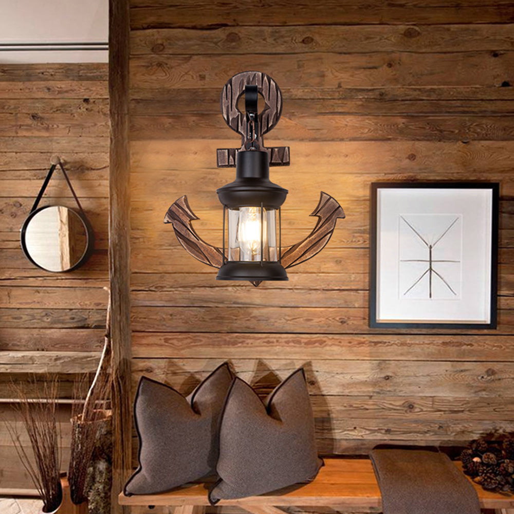 MarineGlow | Anker van hout LED lamp