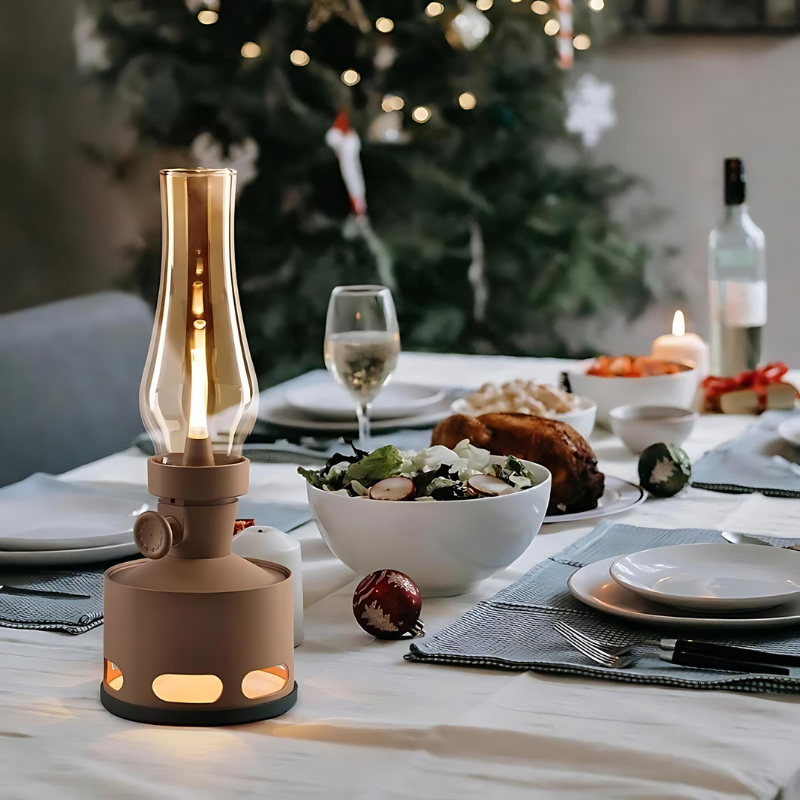 Vintage LED tafellamp | Nostalgische sfeer voor elk huis