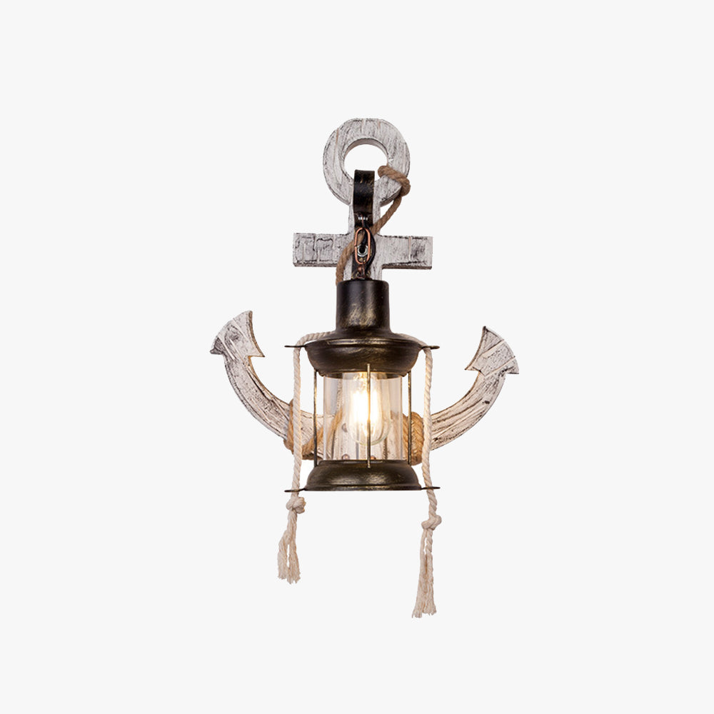 MarineGlow | Anker van hout LED lamp