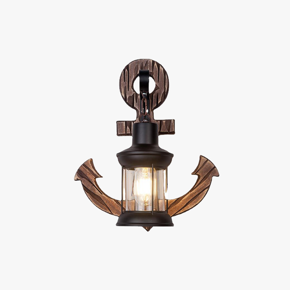 MarineGlow | Anker van hout LED lamp