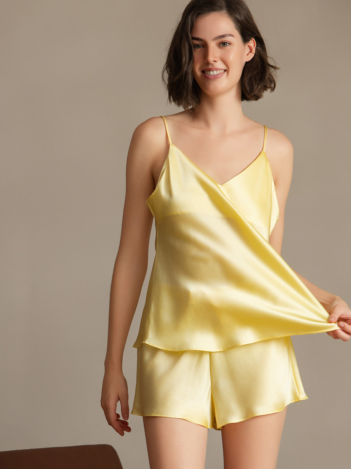 Lily Luxe Zijde Dames Pyjama Set – Elegant & Comfortabel Nachtkleding Dames
