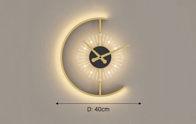 Glowclock - LED Wandklok met ingebouwde verlichting en modern ontwerp
