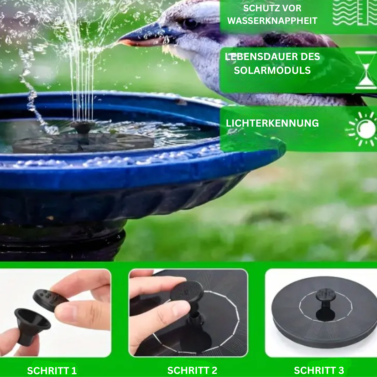 GlideSplash | Moderne & Luxe Drijvende Fontein op Zonne-energie