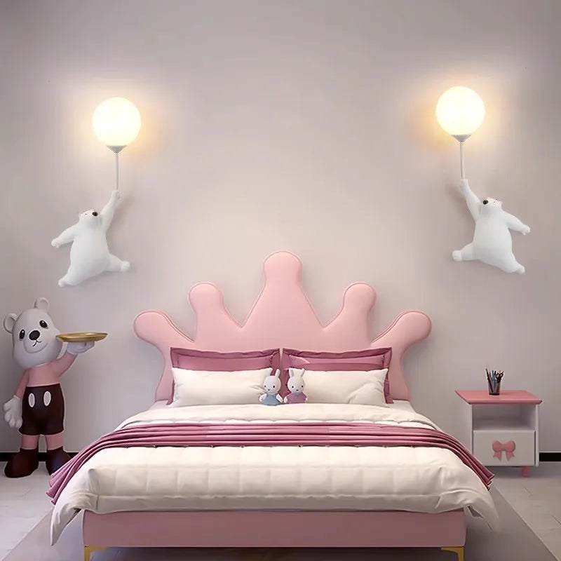 BearClock - Grappige LED beer wandlamp voor de kinderkamer