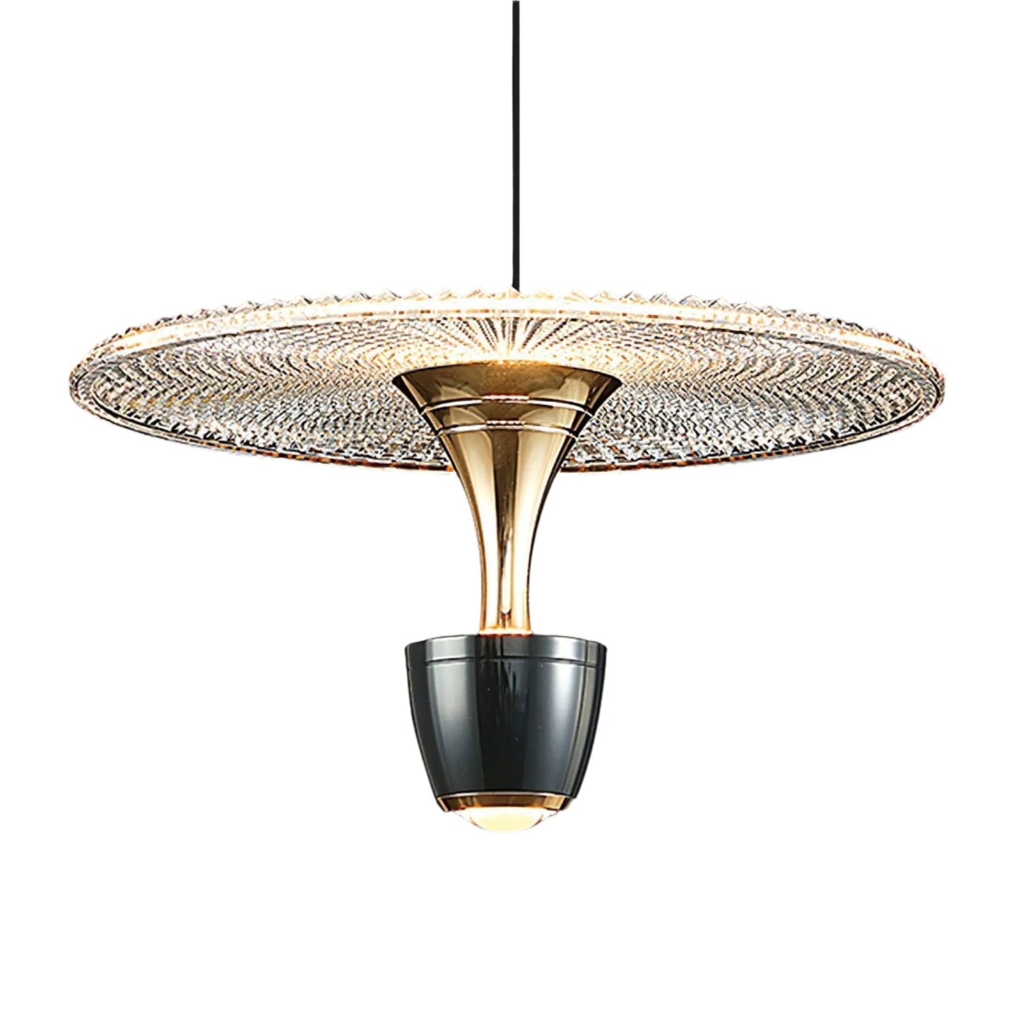 Moderne Led hanglamp in schijfvorm