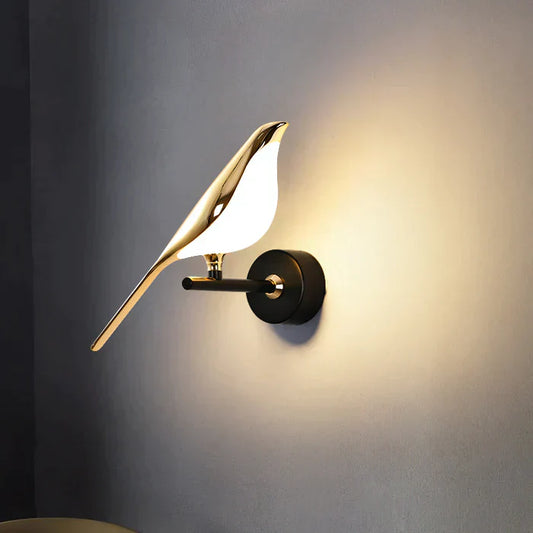 FeatherGlow | Elegante vogelvormige wandlamp