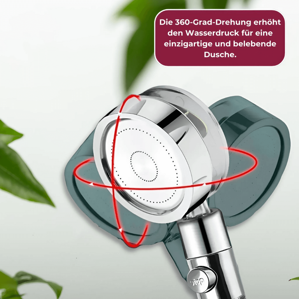 AquaFlow Efficiënte 360° hogedruk douchekop