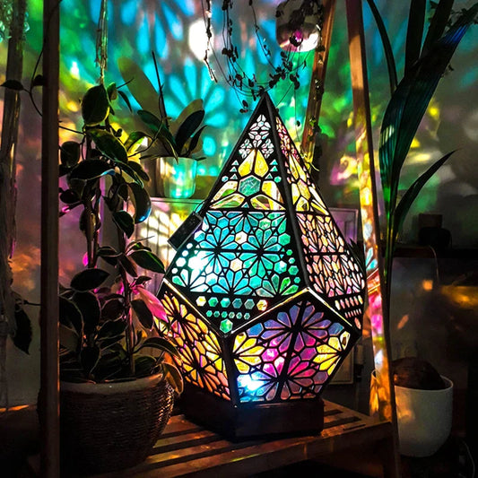 ForestLight | Meerkleurig houten nachtlampje