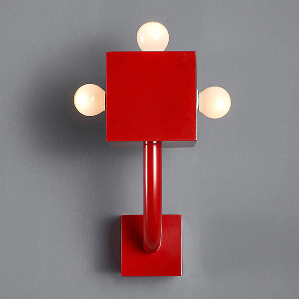 TriGlowCube | Rode Geometrische Lamp