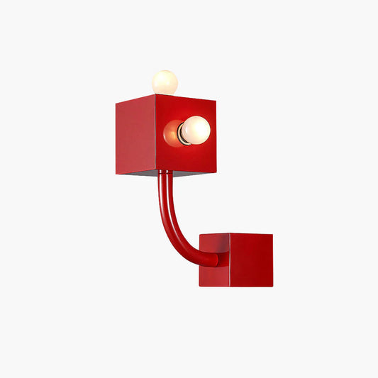 TriGlowCube | Rode Geometrische Lamp