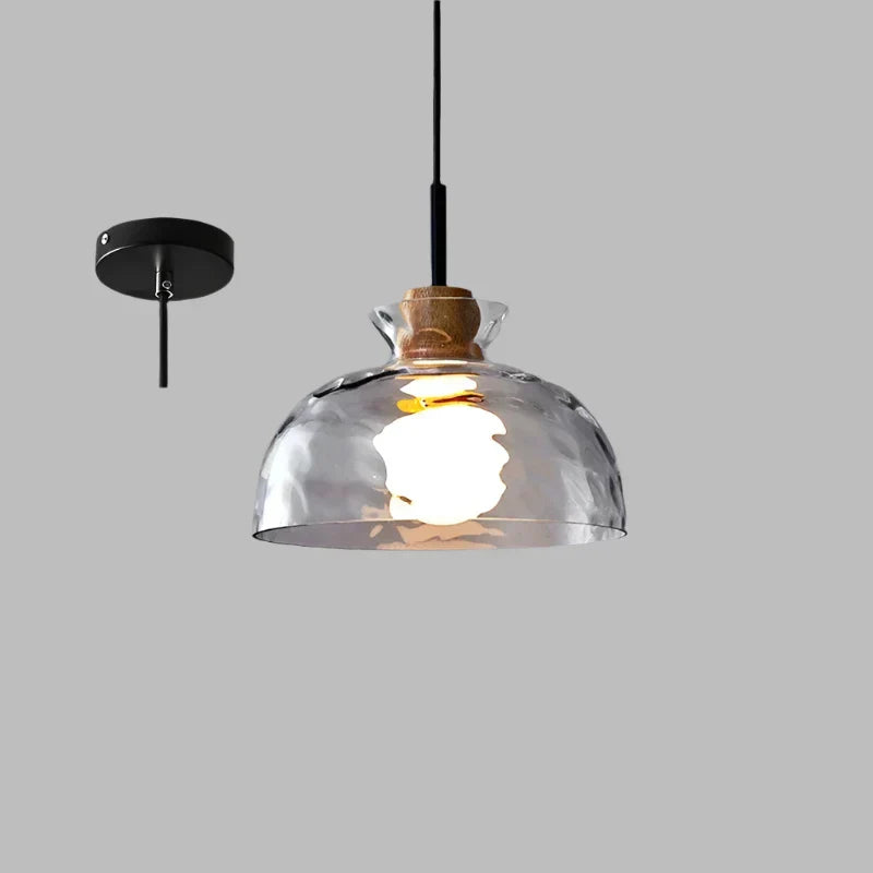 Luma - Hanglamp in gegolfd glas