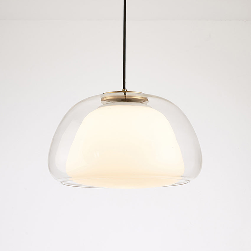 Moderne melkglas gelei hanglamp