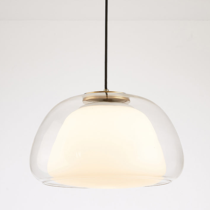 Moderne melkglas gelei hanglamp
