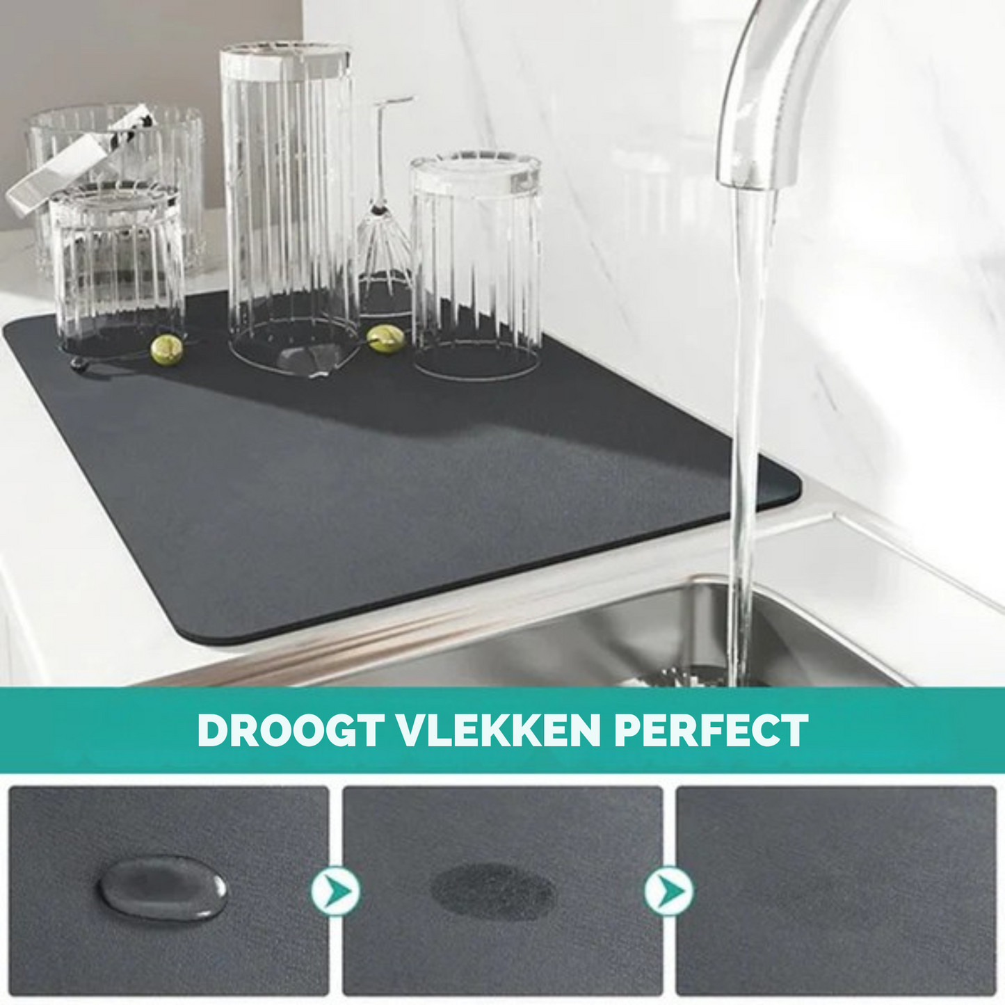 HydroGuard | Premium Keuken Afvoermat