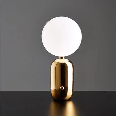 NordKugel Scandinavische Tafellamp | Elegante LED Lamp met Instelbare Helderheid voor Woonkamer & Slaapkamer