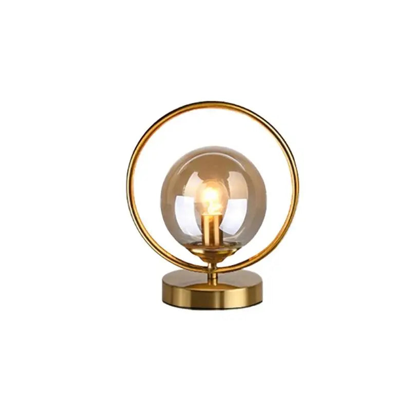 AURELIA - Stijlvolle glazen lamp met gouden messing details