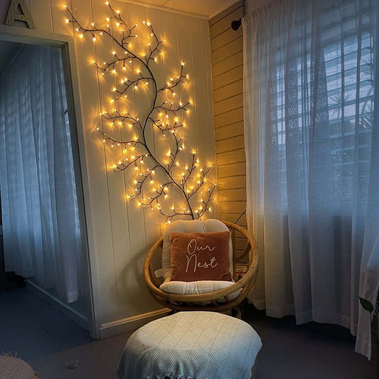 Enchanted™ | Glinsterende Boom Lamp – Decoratieve LED Wilgenlamp voor Sfeervolle Verlichting
