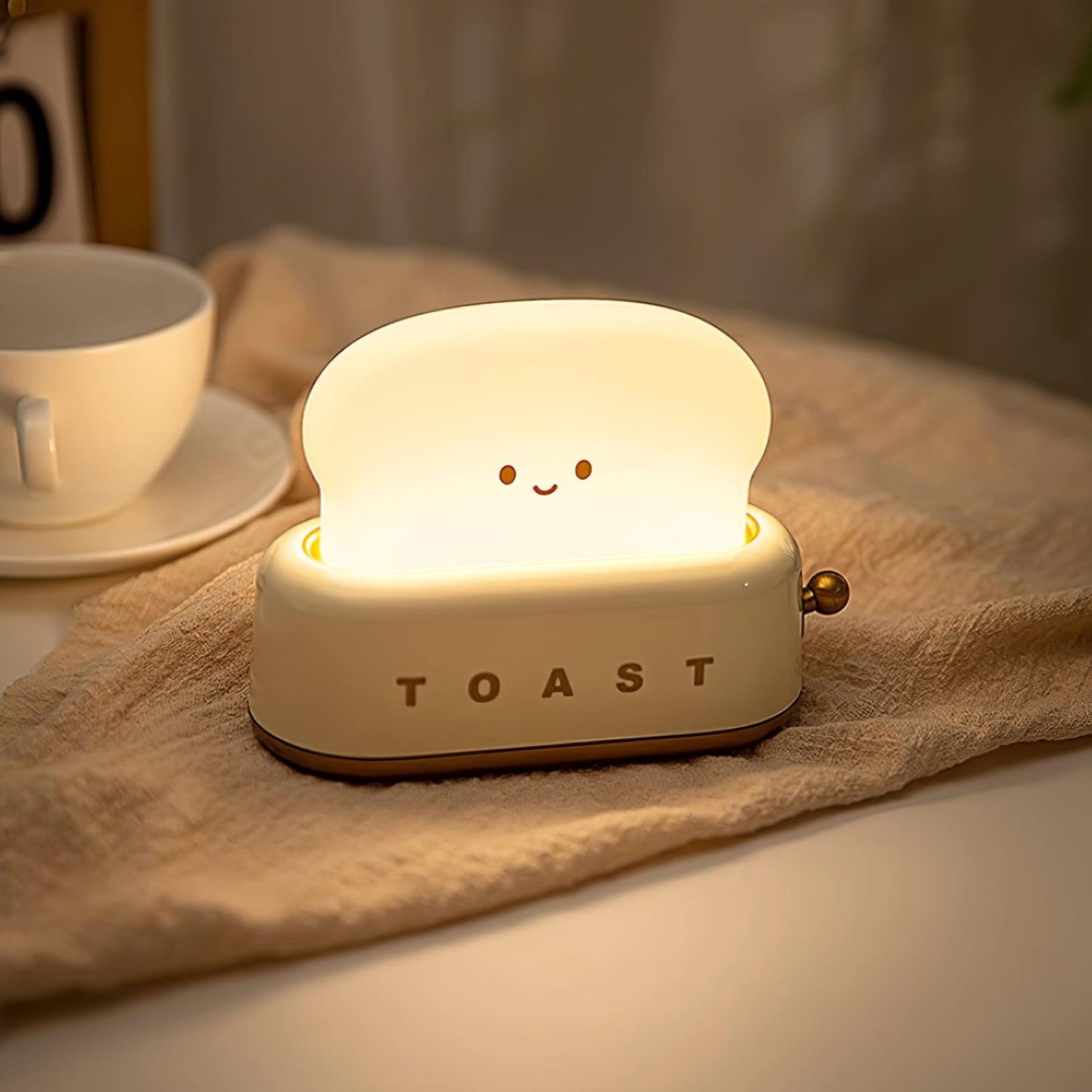Tafellamp met broodroosterontwerp (ingebouwde batterij)