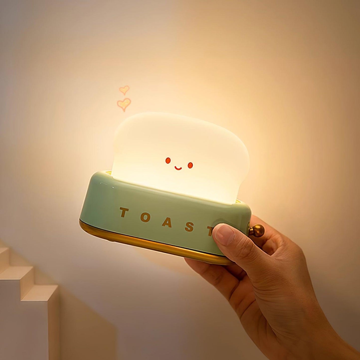 Tafellamp met broodroosterontwerp (ingebouwde batterij)