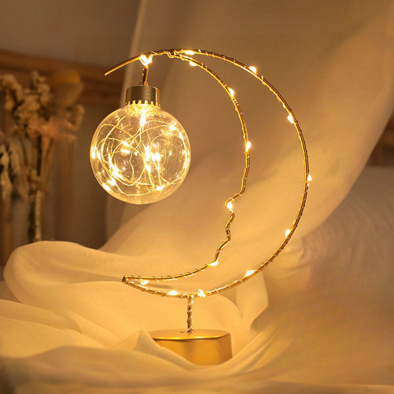 Starlight Dream Nachtlampje | LED Bedlamp met Maan- & Sterrenprojector, USB Oplaadbaar voor Slaapkamer & Kinderen