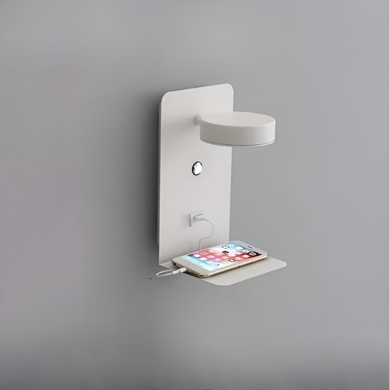 DazzleShelf Minimalistisch USB nachtlampje met oplader