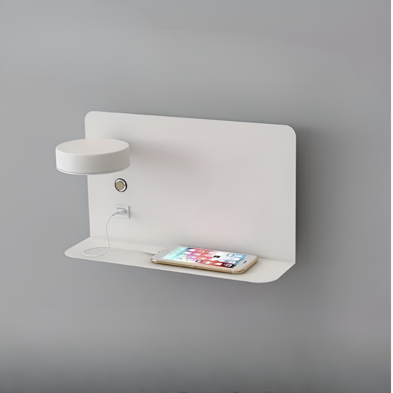 DazzleShelf Minimalistisch USB nachtlampje met oplader