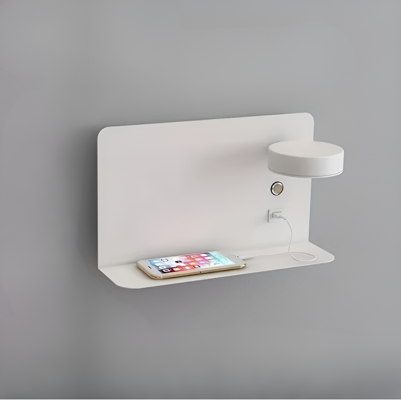 DazzleShelf Minimalistisch USB nachtlampje met oplader