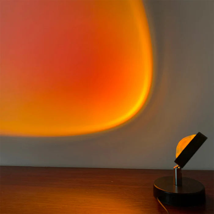 GlowBright - Retro tafellamp met zonsondergang